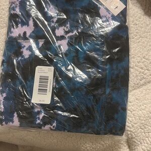 Lane Bryant Blue and Black Patterned Leggings